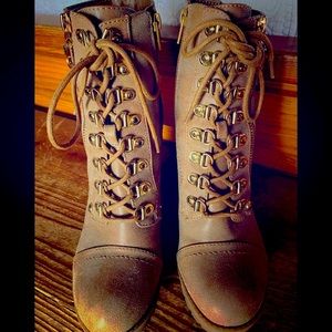 G by Guess Lace Up & Buckle Boots